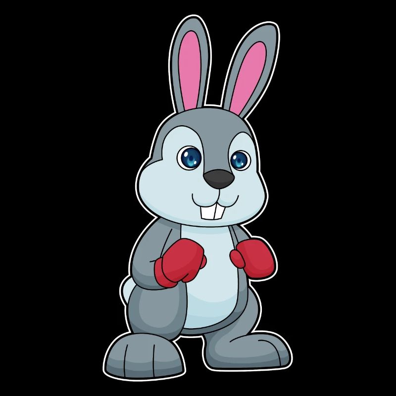 Gants de boxe boxeur lapin