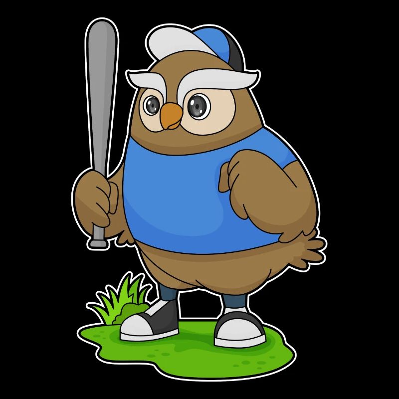 Eule Baseball Baseballschläger