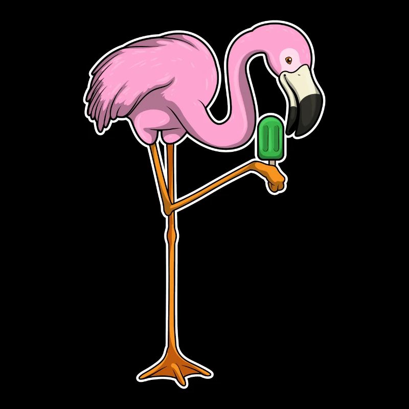 Flamingo Eis am Stiel