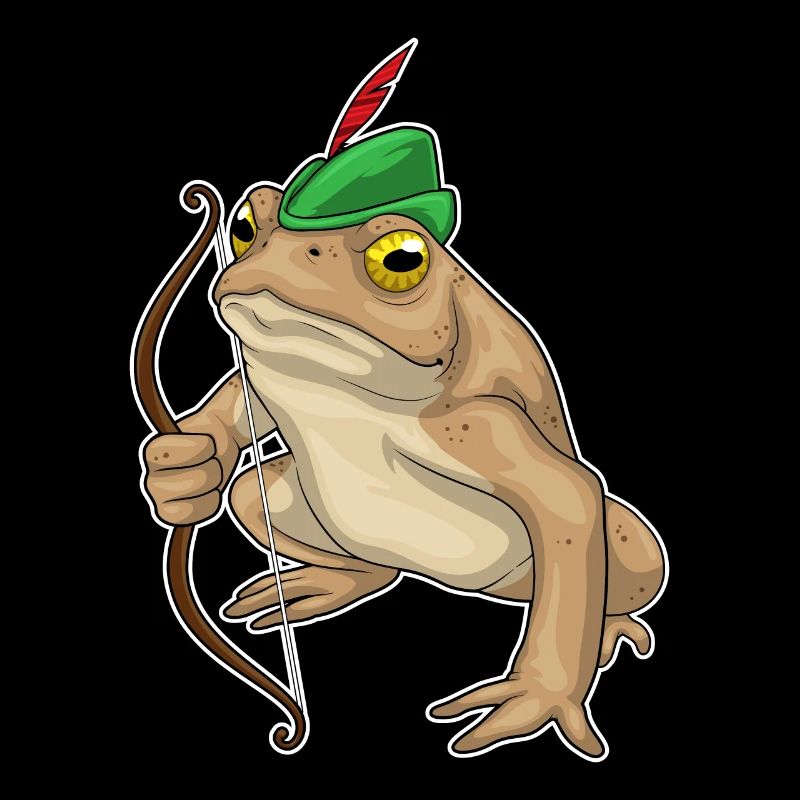 Frosch Bogenschütze Bogen