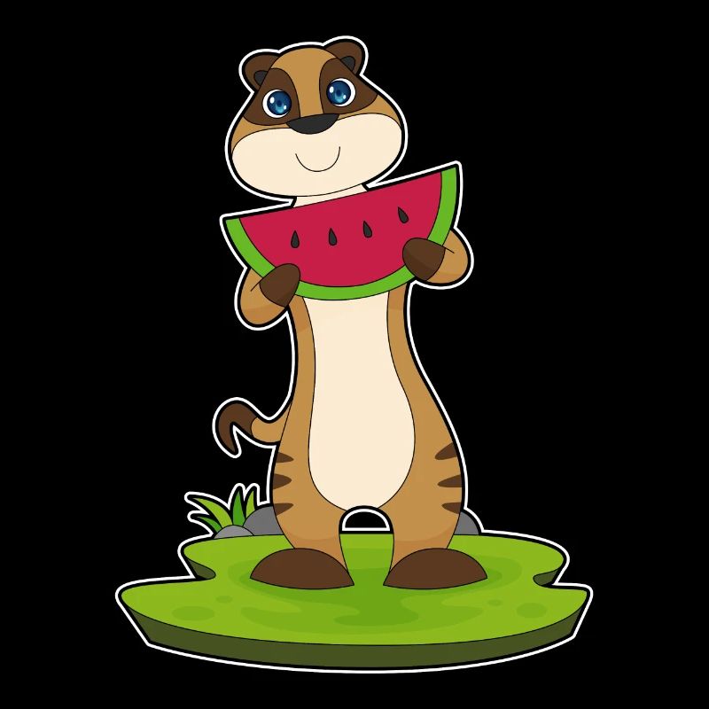 Suricate fruit de pastèque