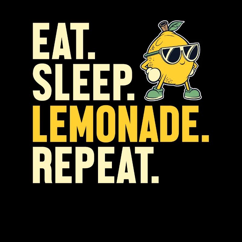 Eat Sleep Lemonade Repeat Limonade Liebhaber