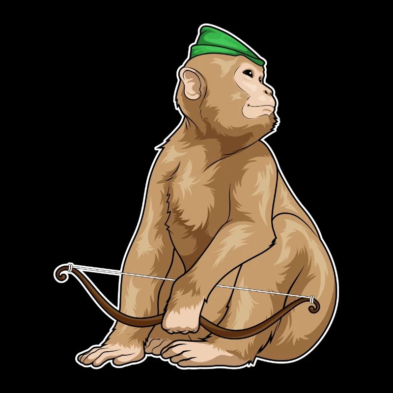 Affe Bogenschütze Bogen