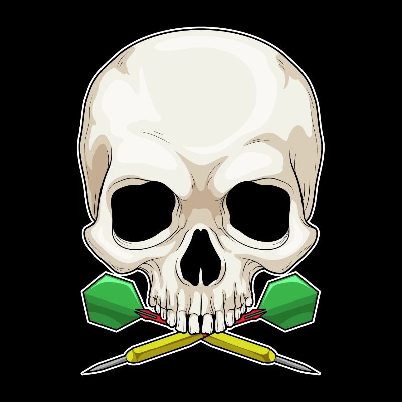 Fléchette tête de mort