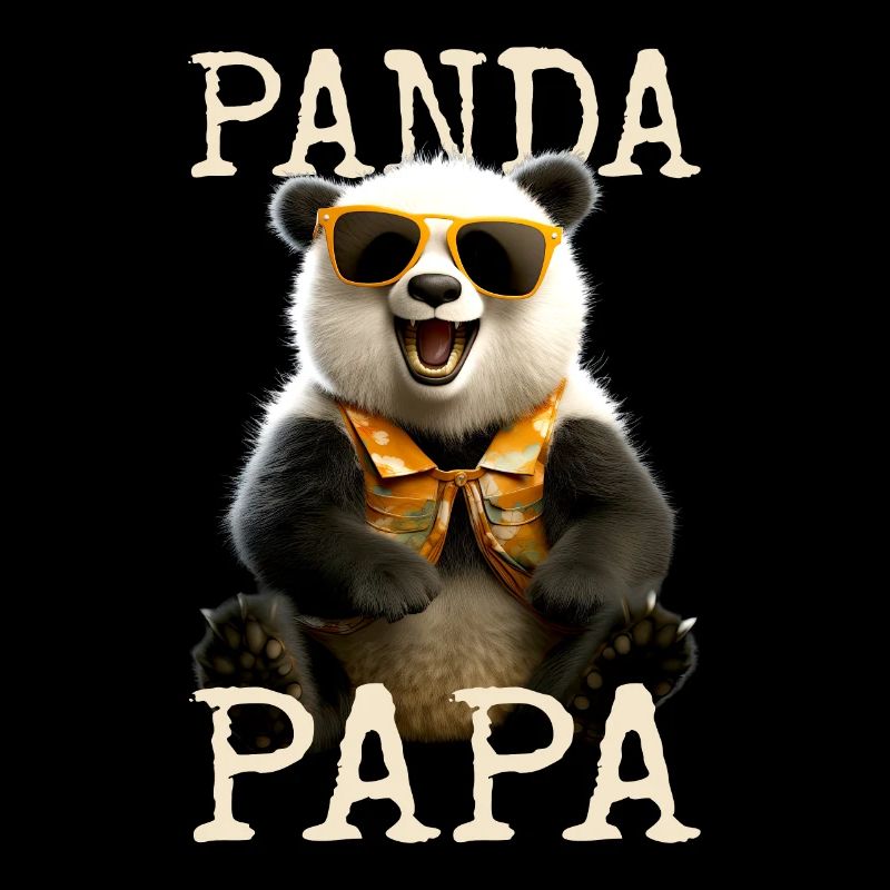 Panda Papa Daddy Pandas Vatertag Pandabär Bär Dad