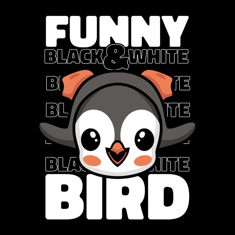 Funny Black And White Bird Emperor Penguin Seabird