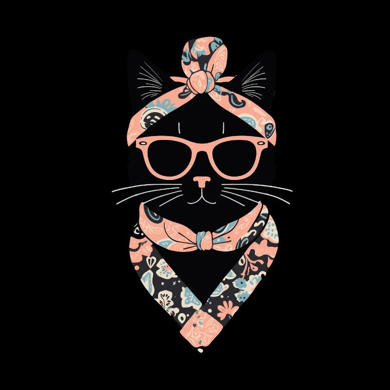 Mignon Chat Maman Cat Amant Maman Style