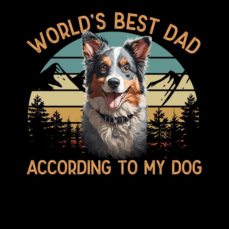 Welt Bester Hundepapa Australian Shepherd Liebe