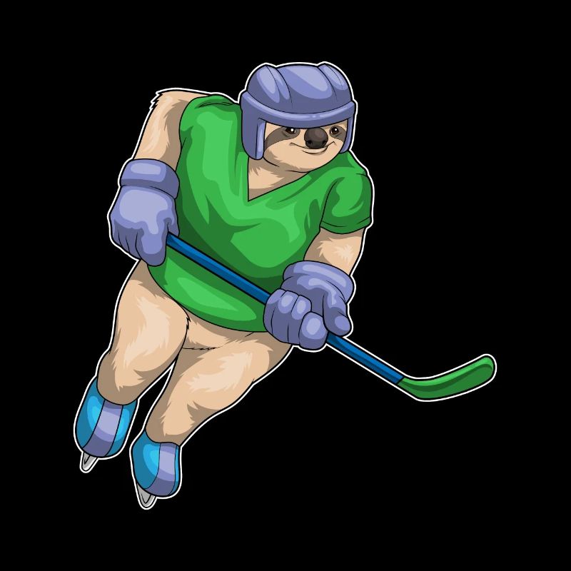 Faultier Eishockey Eishockeyschläger