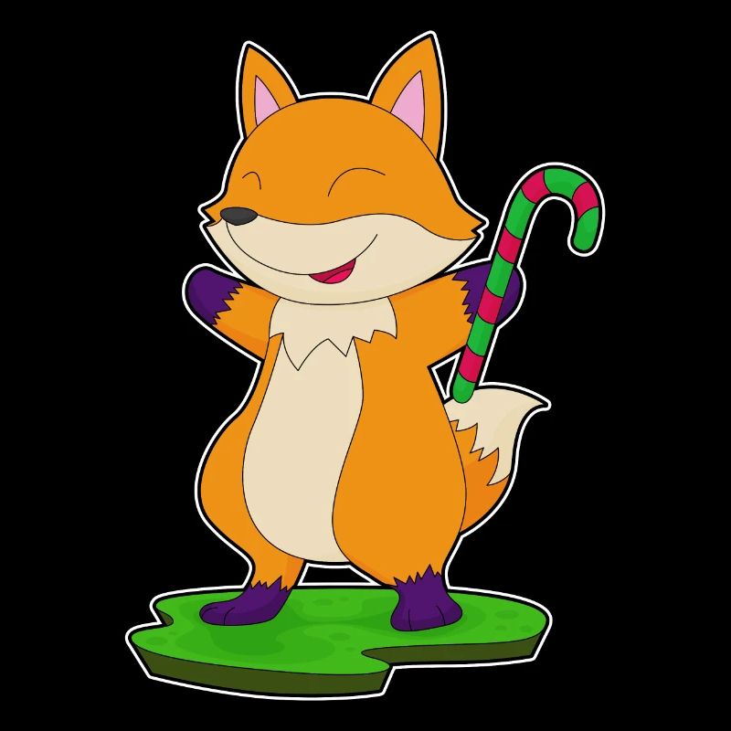 Fox candy cane
