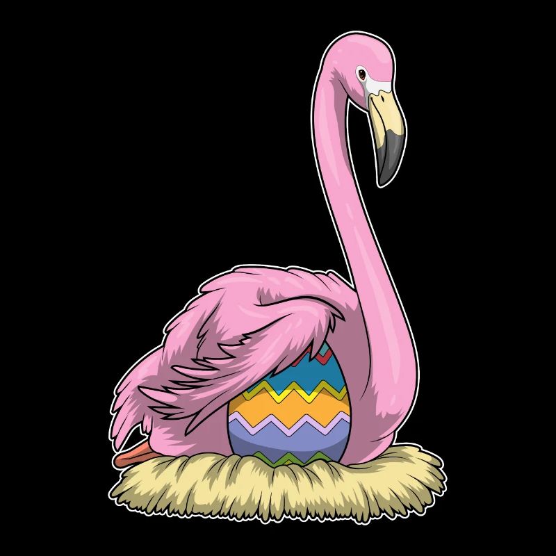 Nid d’oeufs de Pâques Flamingo Easter