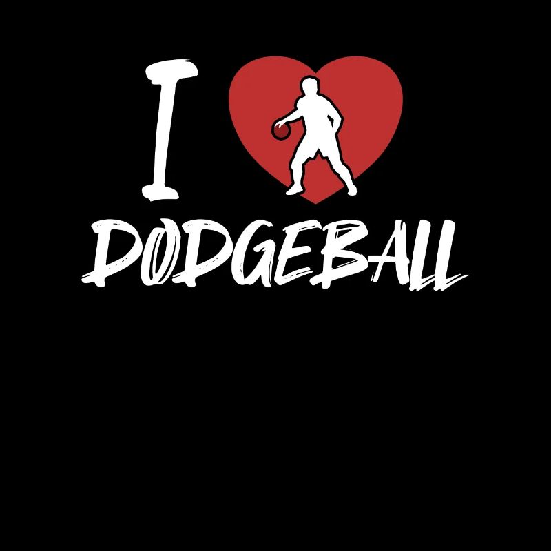 Ich liebe Dodgeball Game Prisonball Team Player