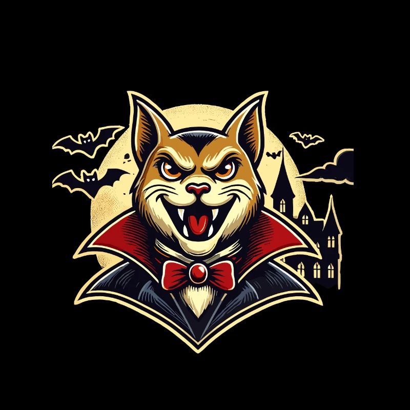 Chat vampire aimant chat propriétaire Halloween