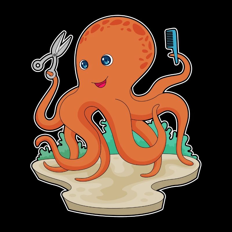 Octopus Coiffeur Ciseaux
