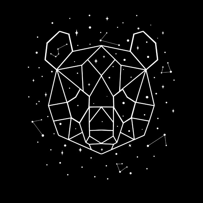 Sternbild Panda Constellation Panda Bear Friend