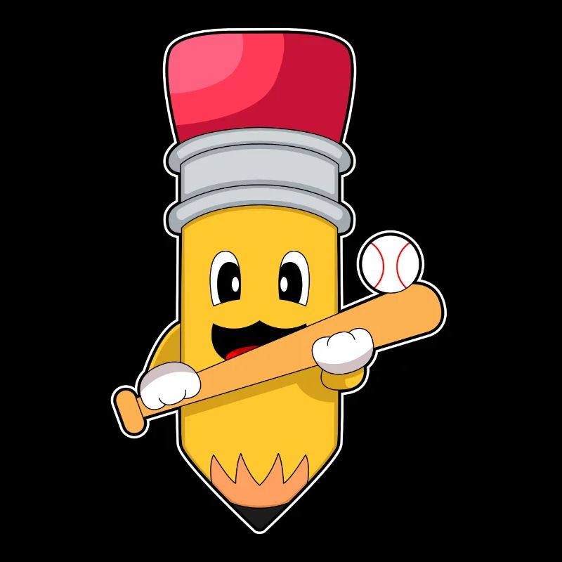 Crayon Baseball Batte de baseball