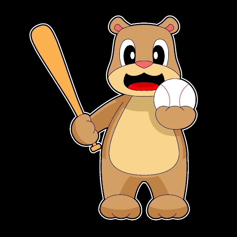 Bear Baseball Baseball Bat