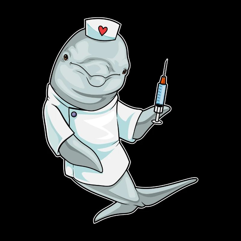 Delfin Krankenschwester Spritze
