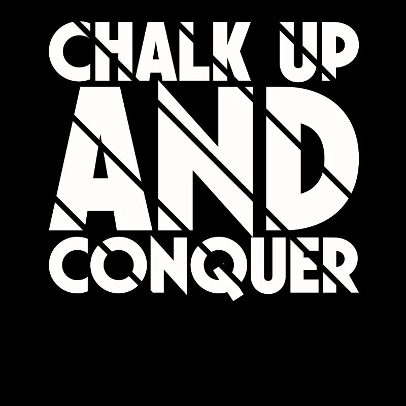 Boulderer Chalk Up Und Conquer Bouldering