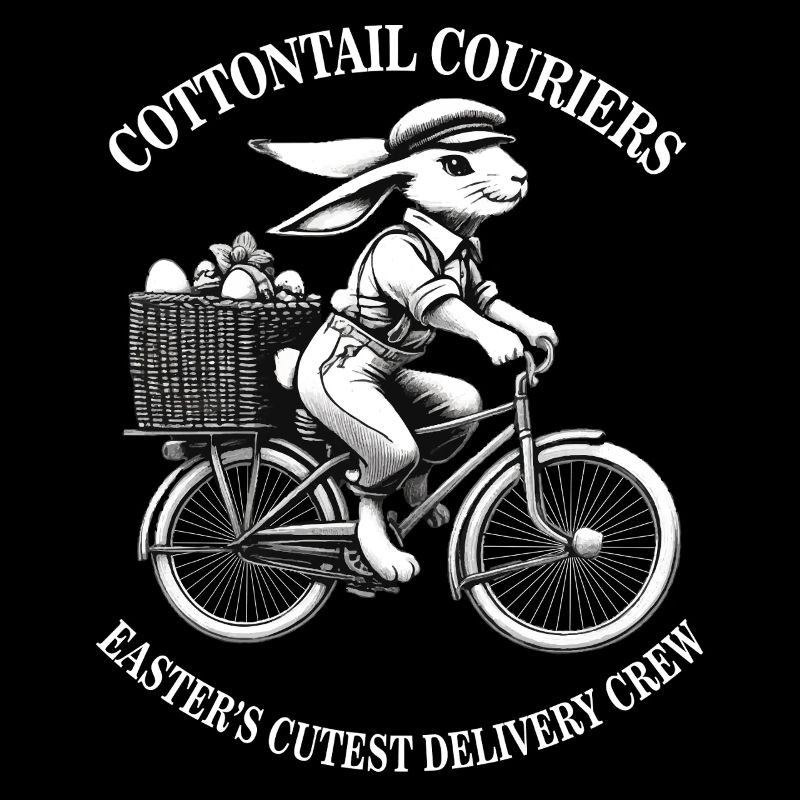 Courrier à queue de coton de Pâques Esthétique rétro