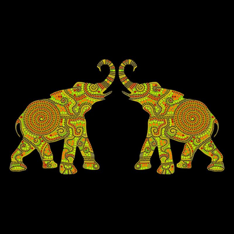 Wonderful Dot Work - Two ELEPHANTS3