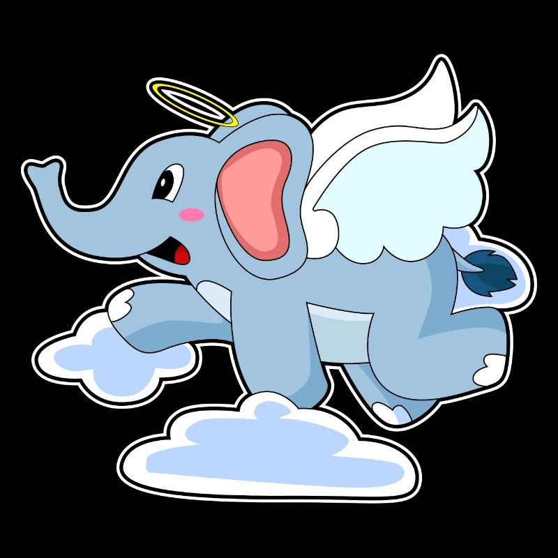 Elephant Angel Clouds