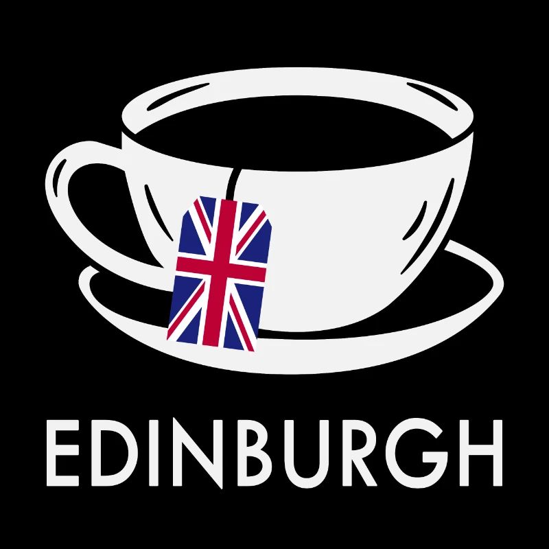 Edinburgh Teetasse UK Flagge Teebeutel