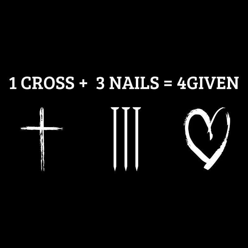 1 CROSS + 3 NAILS + 4GIVEN Christian gift