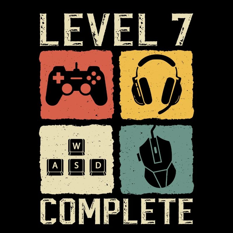 7th Birthday Level 7 Complete Gamer 7 Years