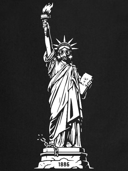 Liberty Silhouette: Torch & Tablet