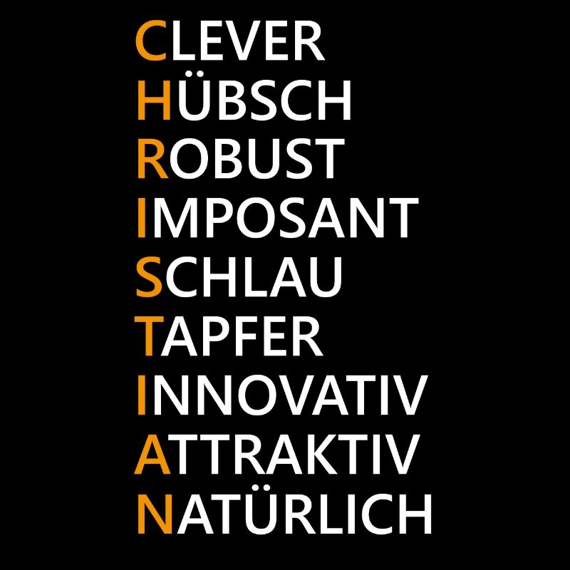 Christian Name Geschenk