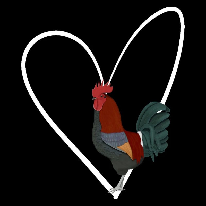 Hahn Herz Vogel Vogelbeobachter Singvogel