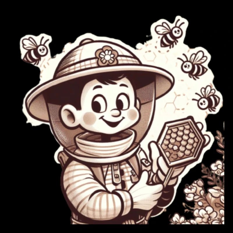 Cartoon Beekeeper 3