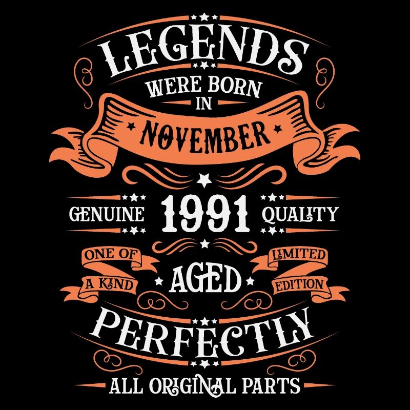 Legends Were Born In November 1991 Geschenk