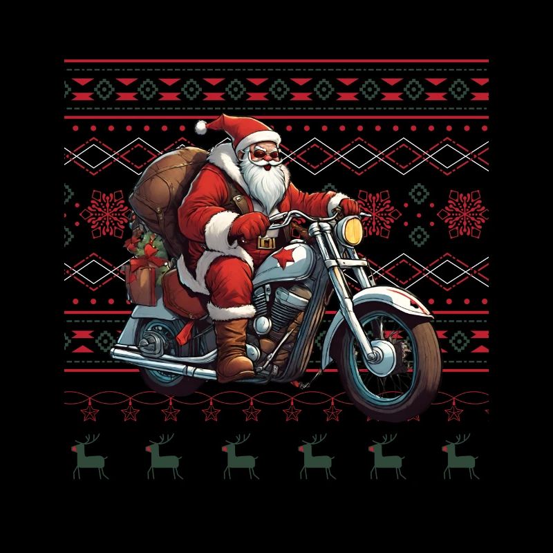 Santa Claus is also a biker
