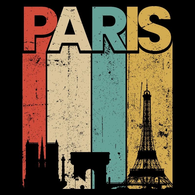 Paris Vintage Sunset Streifen