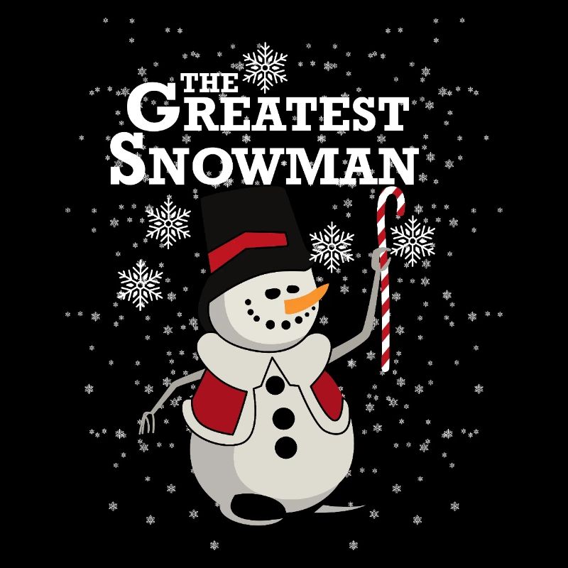Greatest Snowman – Funny Winter Parody Design