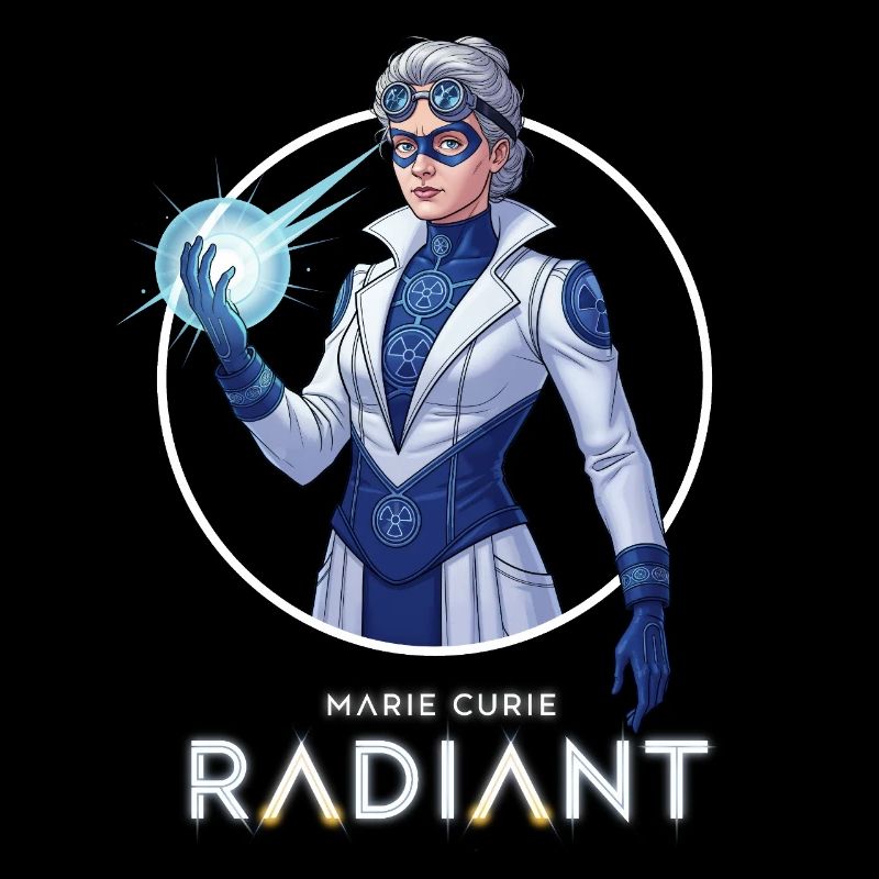 Futuristic Radiant Scientist