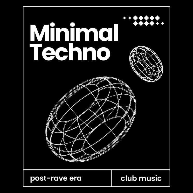 Minimal Techno music Spheres design