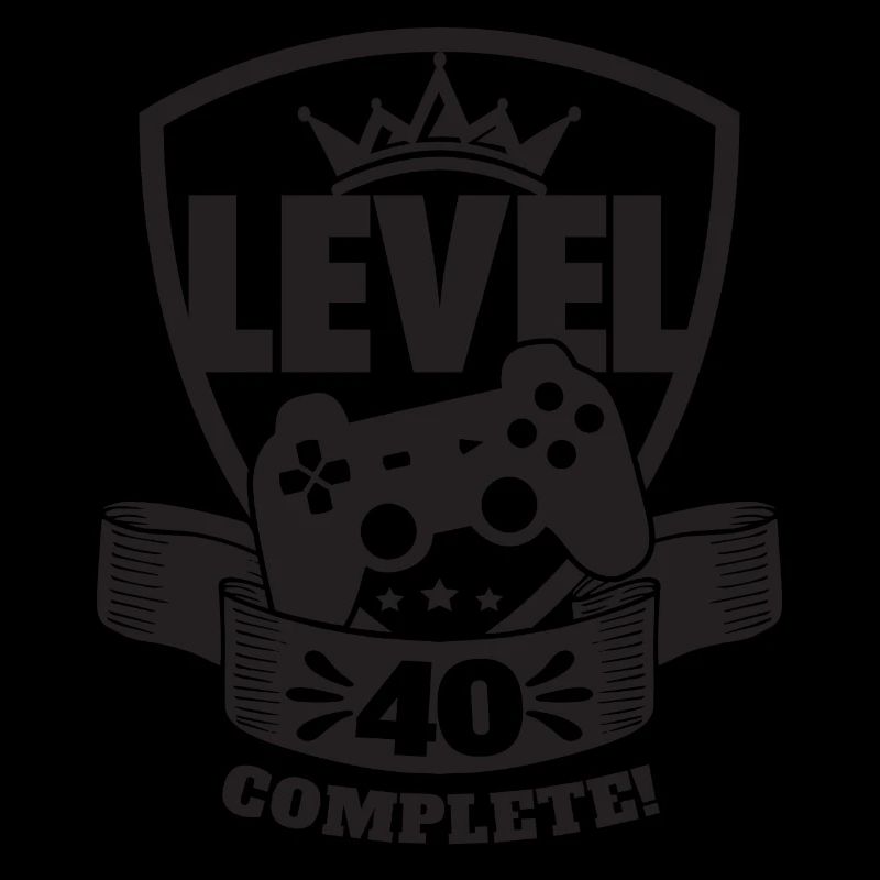 Level 40 Complete Geburtstagsgeschenk 40 Jahre