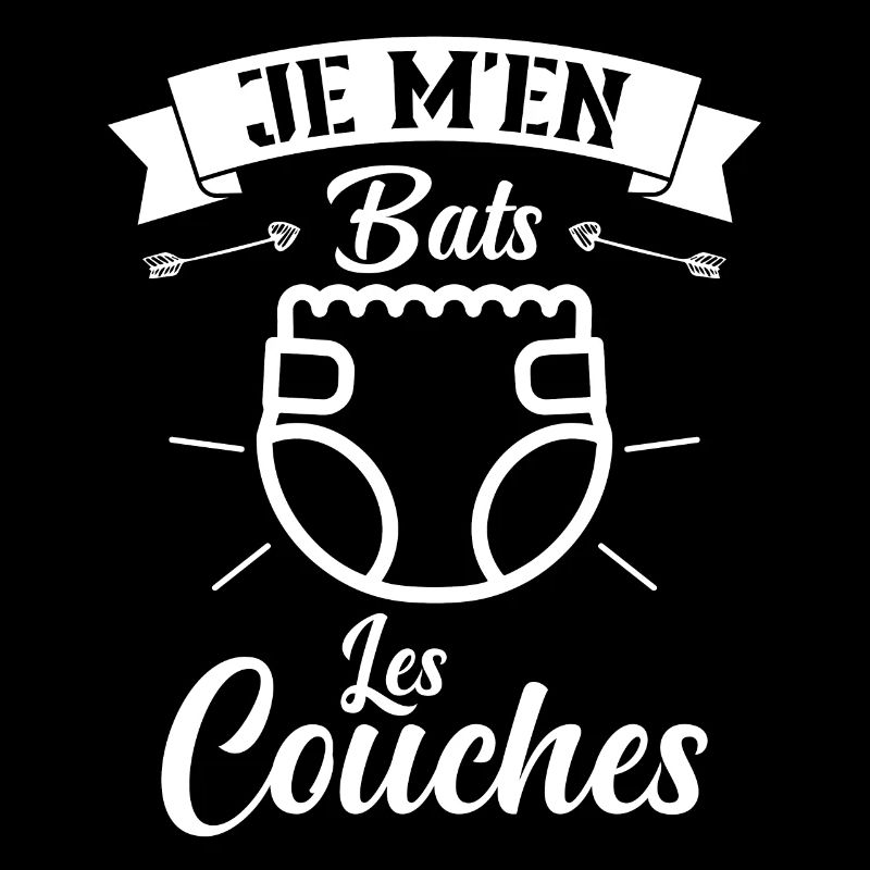 Je M'en Bats Les Couches Cadeau Body Fun Enceinte