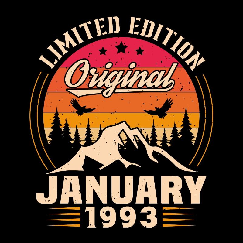 Geburtstagsgeschenk geboren im Januar 1993