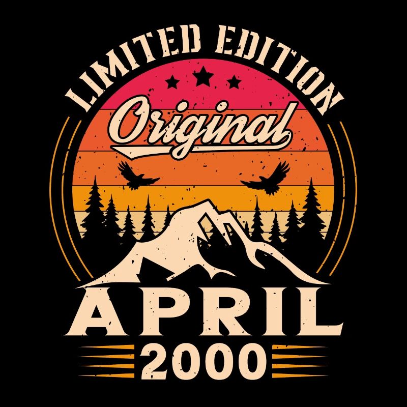 Vintage Nées En Avril 2000 Cadeau D'anniversaire