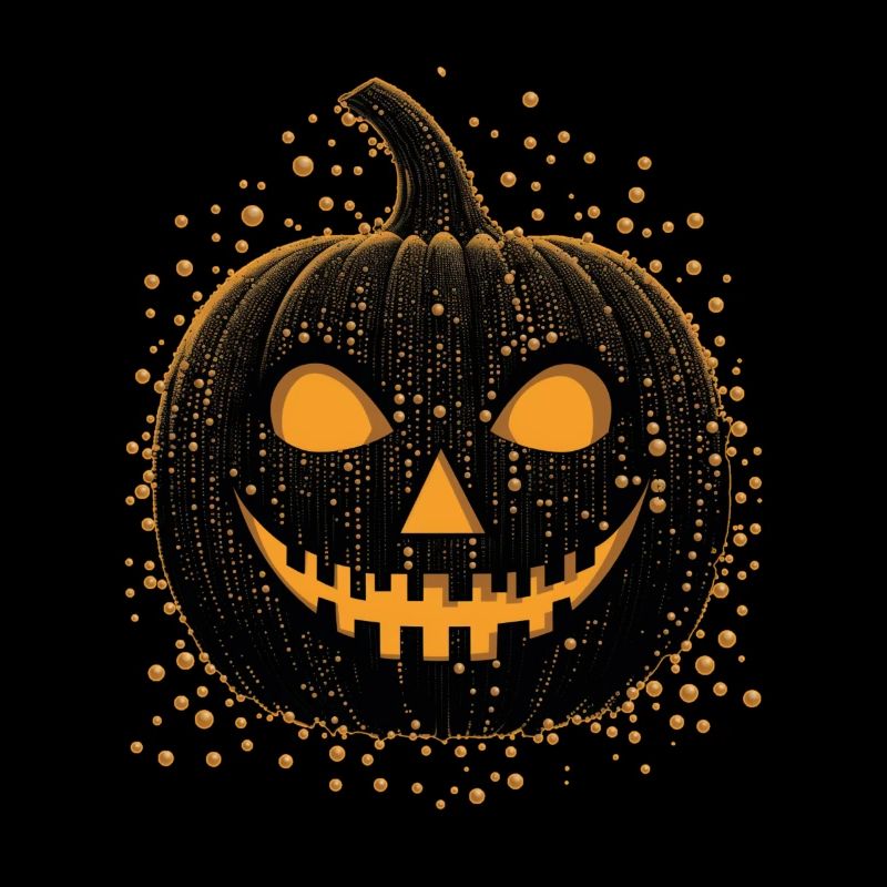 Unheimliche schwarze Jackolantern