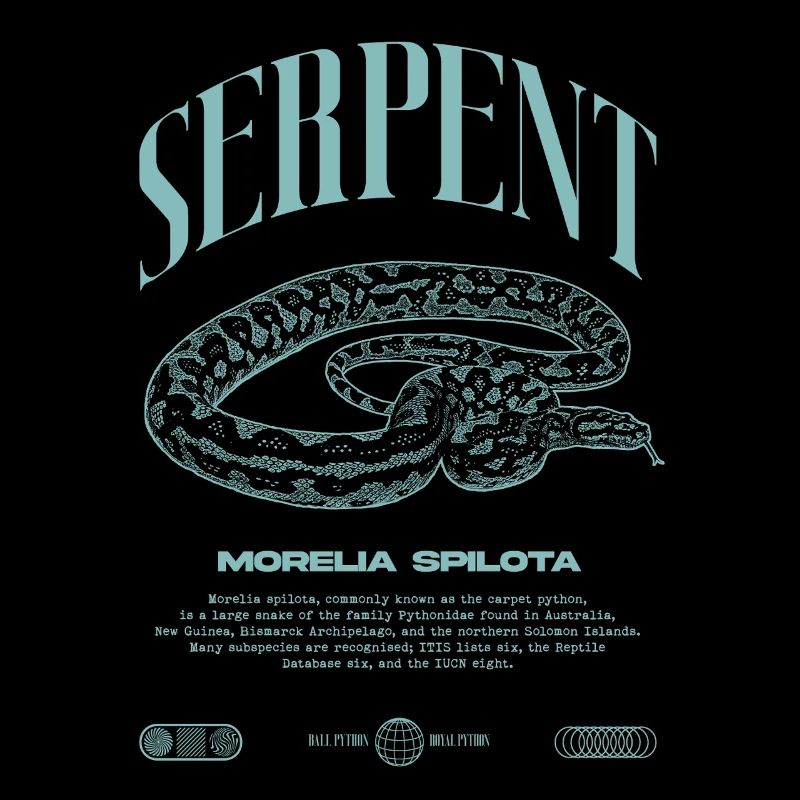 Tapis Python Moderne Reptile Keeper Streetwear