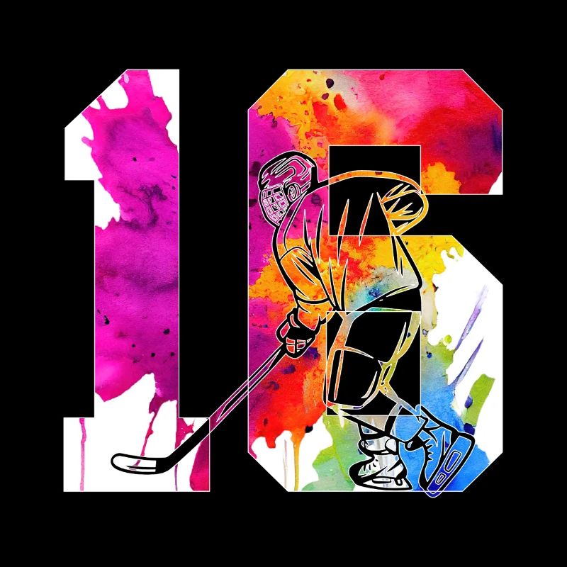 NUMMER 16 EISHOCKEY 16. GEBURTSTAG