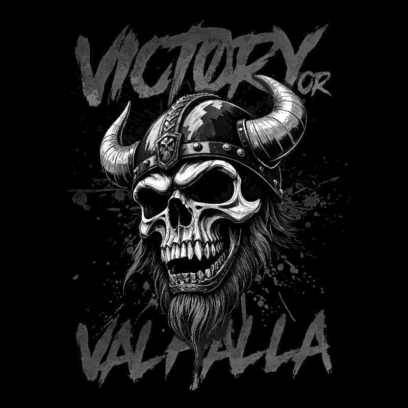 Nordischer Wikingersieg oder Walhalla