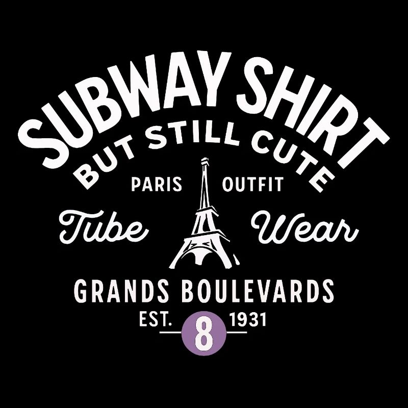 Pariser U-Bahn-Hemd Grands Boulevards