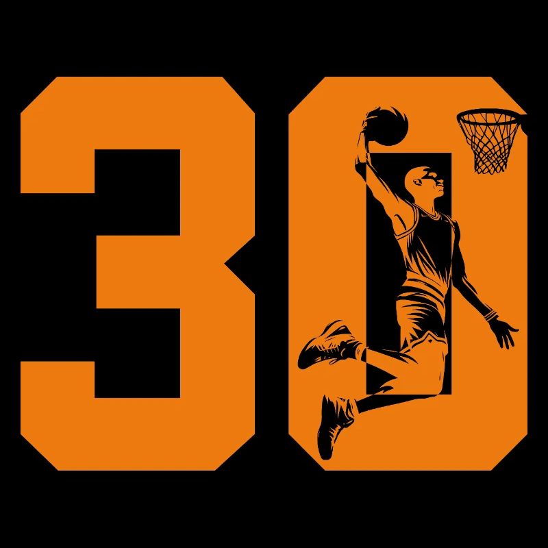 NUMMER 30 BASKETBALL 30. GEBURTSTAG