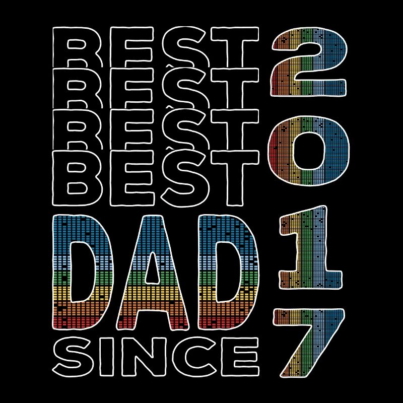 Bester Papa der Welt seit 2017 Vatertag Geburtstag